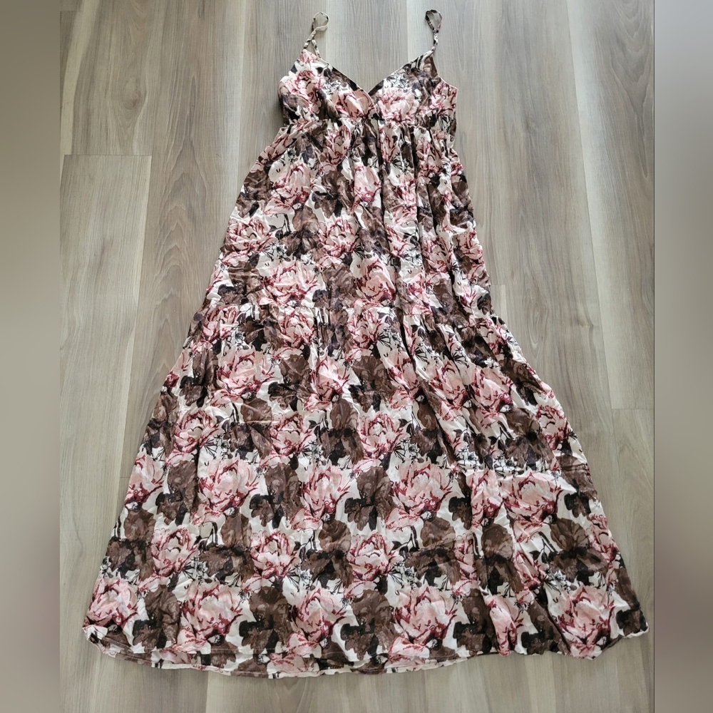 Women Floral Maxi Dress Size L